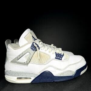 Size 9 - Nike Air Jordan 4 Retro Midnight Navy Men's Shoes